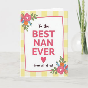 Mejor Nana del Mundo Cuadros Tarjeta para Mamá