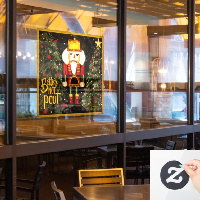 ¡Mejor no fruncir el ceño! “Inspirivity” Pegatina  (ventana del restaurante)