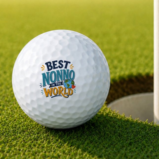 Mejor Nonno del Mundo Bola de Golf (Subido por el creador)