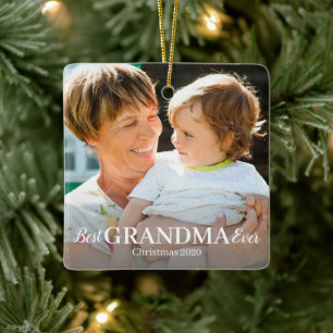 Mejor Ornamento Cerámico de Fotografía de GRANDMA
