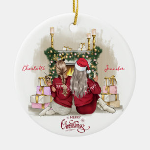 Mejor Ornamento de Amigo Simple Personalizado