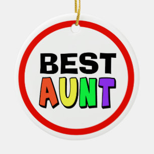 Mejor Ornamento de Navidad de Tía