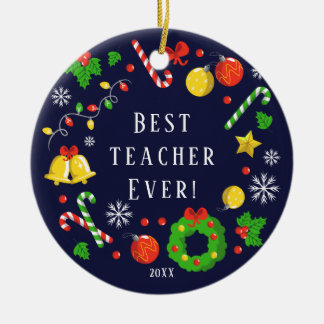 Mejor Ornamento de Navidad para Maestros