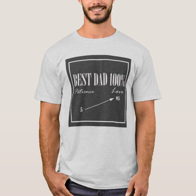 Mejor Paciencia Papá Amor Flecha Camiseta (Anverso)