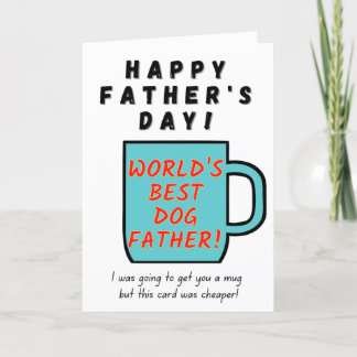 Mejor Padre de Perro del Mundo - Tarjeta del Día d