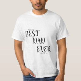 Mejor Padre del Día del Padre Hermosa camiseta