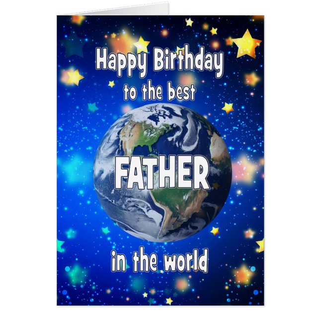 Mejor Padre En El Cumpleaños Mundial (Frente)