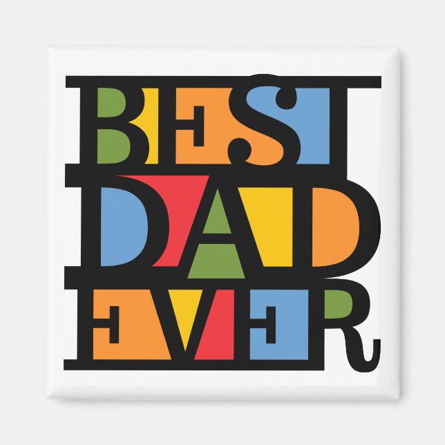 MEJOR PADRE NUNCA imán (Frente)