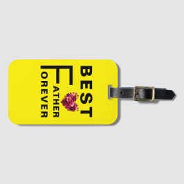 Mejor PADRE para siempre - Etiqueta de equipaje