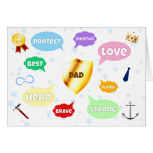 Mejor Palabra del Día del Padre Nubes de palabras 