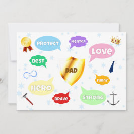 Mejor Palabra del Día del Padre Nubes de palabras 