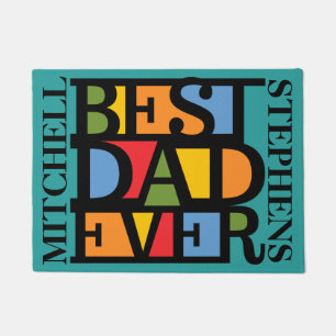 MEJOR PAPÁ ALGUNA alfombra de puerta de nombre per