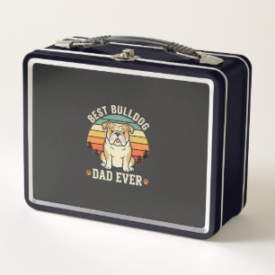 Mejor papá Bulldog Retro Vector