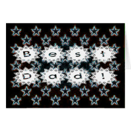 Mejor papá con estrellas de neón