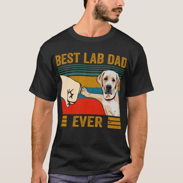 Mejor papa de laboratorio jamás camiseta de bulto (Anverso)