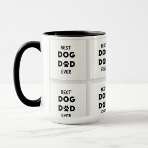 mejor papá de perro de la taza de café jamás