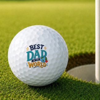 Mejor Papá del Mundo Bola de Golf
