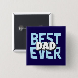 Mejor Papá del Mundo   Botón del Día del Padre