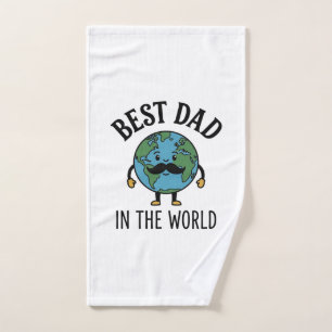 Mejor Papá del Mundo Earth Mustache Camiseta Diseñ