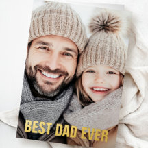 Mejor papá del mundo foto del día del padre lámina