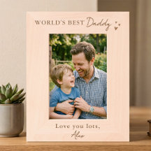 Mejor Papá del Mundo Regalo de Marco de Foto Perso