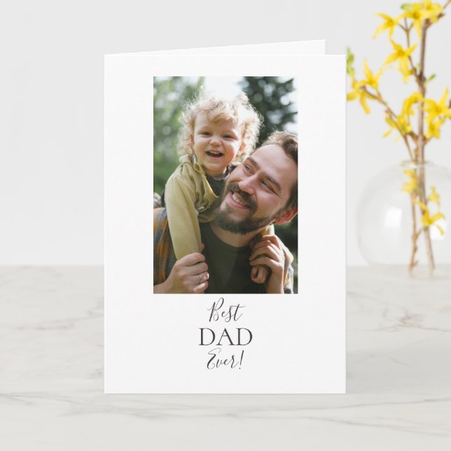 ¡Mejor Papá del Mundo! Tarjeta (flor amarilla)