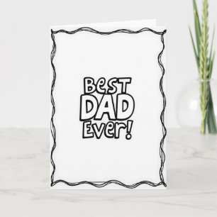 Mejor Papá del Mundo Tarjeta de Arte