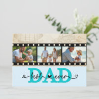 Mejor Papá del Mundo Tarjeta de Cámara de Foto Vin