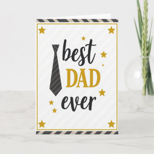 Mejor Papá del Mundo Tarjeta de Estrellas
