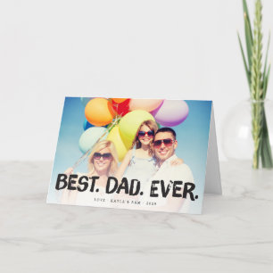 Mejor Papá del Mundo Tarjeta de Felicitación de Cu