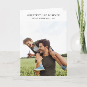 Mejor Papá del Mundo Tarjeta de Felicitación Doble