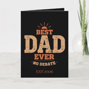 Mejor Papá del Mundo Tarjeta del Día del Padre