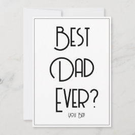 ¿Mejor Papá del Mundo? Tarjeta Divertida del Día d