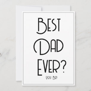 ¿Mejor Papá del Mundo? Tarjeta Divertida del Día d