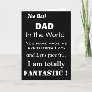 Mejor Papá del Mundo Tarjeta Divertida para el Día