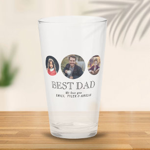 Mejor Papá Día del Padre 3 Colage de Fotos Ovalado