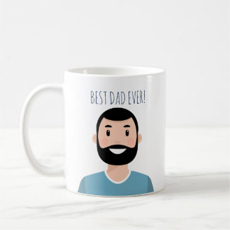Mejor papa editable personalizada siempre taza de