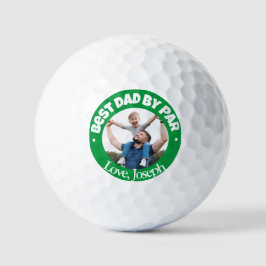 Mejor Papá en bolas de golf personalizadas Green