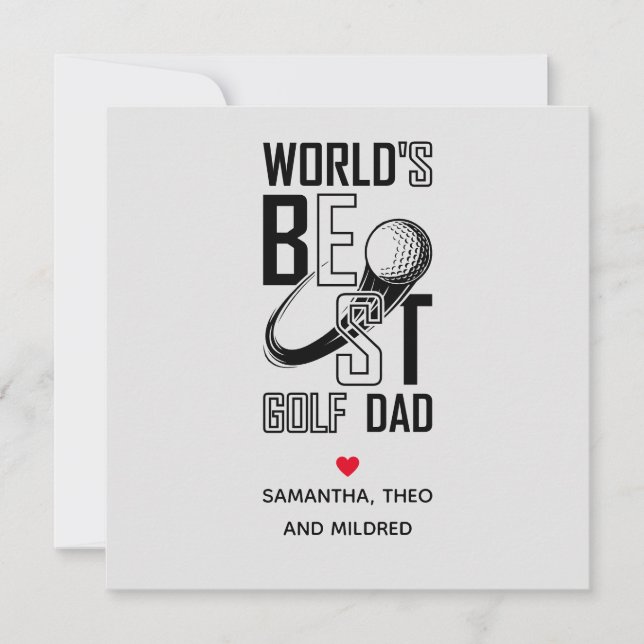 Mejor Papá Golf del Mundo - Un regalo divertido y  (Anverso)