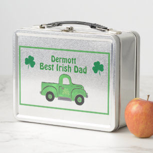 Mejor papá irlandés camión verde pintado a mano vi