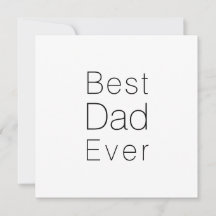 Mejor papá jamás blanco y negro minimalista modern