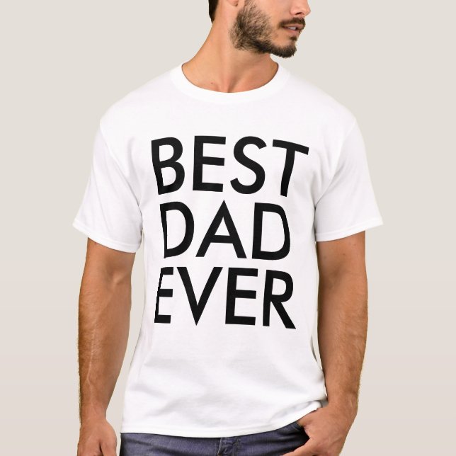 Mejor papá jamás camiseta (Anverso)