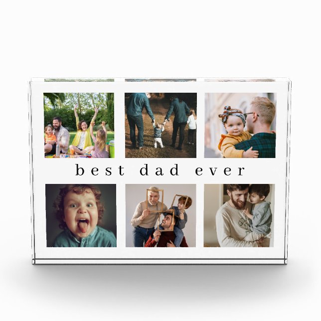 Mejor Papá Nunca | Bloque de fotos de grupos moder (Anverso)