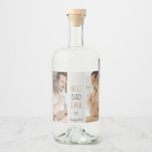 Mejor Papá Nunca" Etiqueta Personalizada De Comida