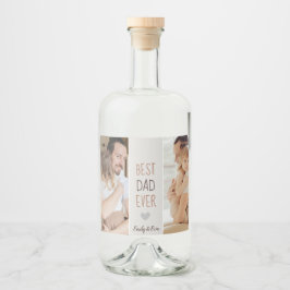 Mejor Papá Nunca" Etiqueta Personalizada De Comida