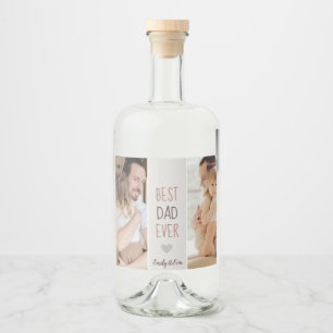 Mejor Papá Nunca" Etiqueta Personalizada De Comida