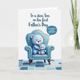 Mejor Papá Oso de Todos los Tiempos Tarjeta