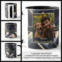 Mejor Papá Perro de Todos los Tiempos Para Él Taza