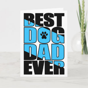 Mejor Papá Perro del Mundo Tarjeta del Día del Pad