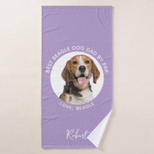 Mejor Papá Perro por Par Beagle Foto de Mascota Pe